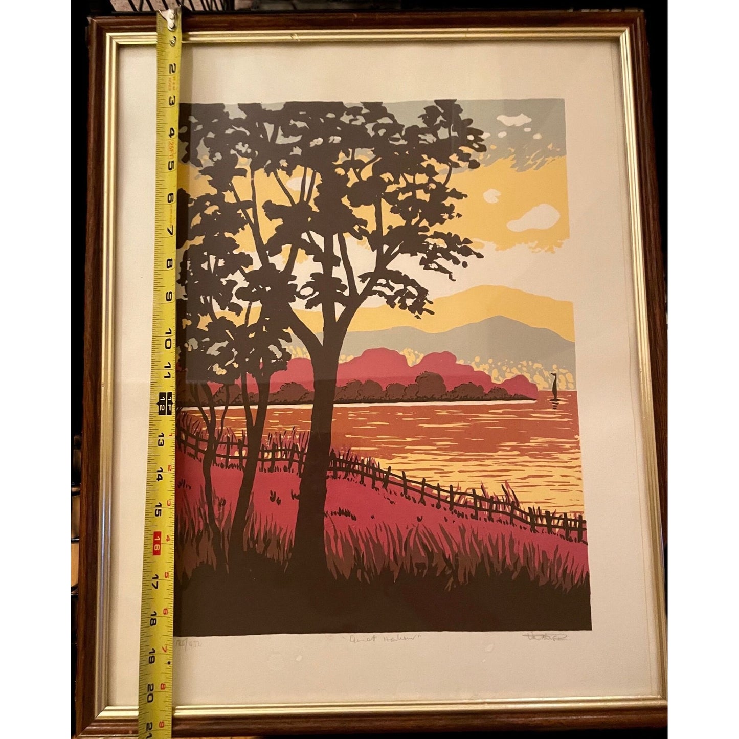 Lloyd Van Pitterson hand signed, framed, limited edition stunning lithograph - VERY RARE