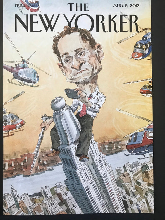 August 5, 2013 - The NEW YORKER Magazine original cover - parking lot, finding your car