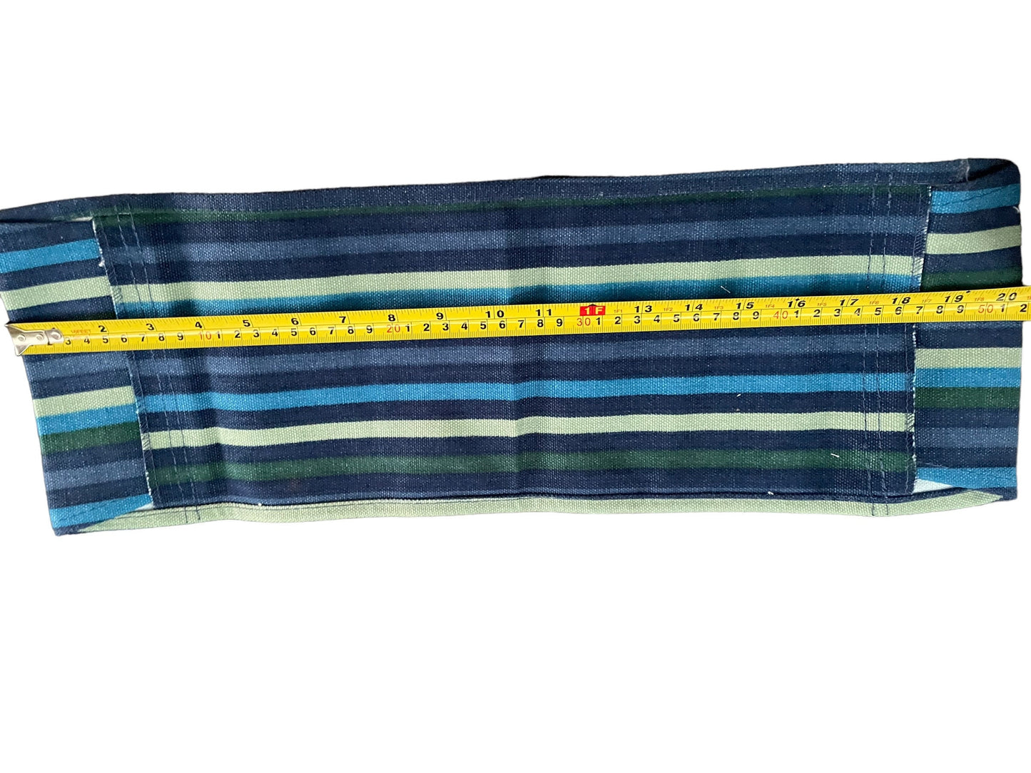 Vintage fabric remnants - striped fabric