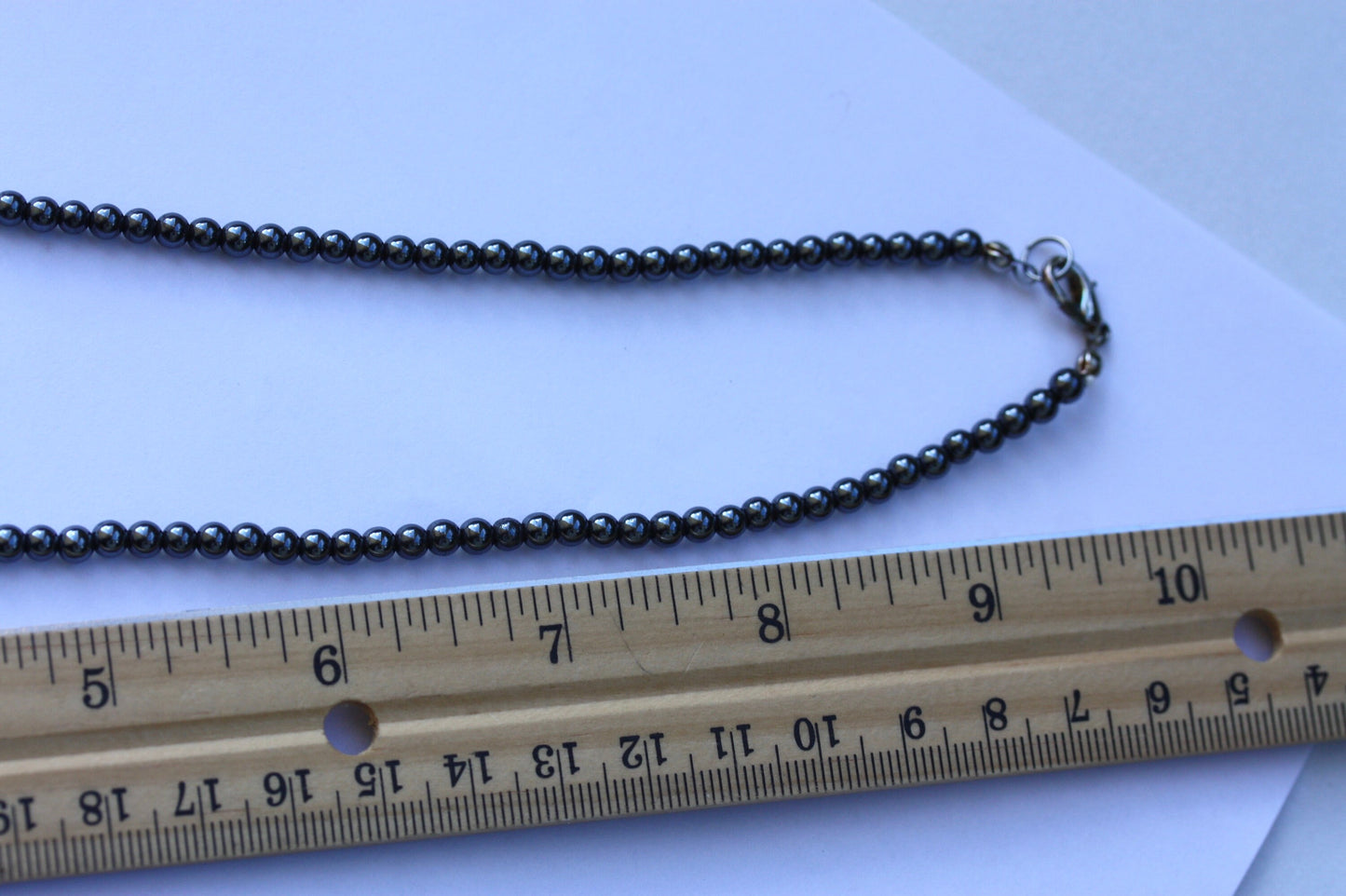 Stunning black vintage hematite necklace