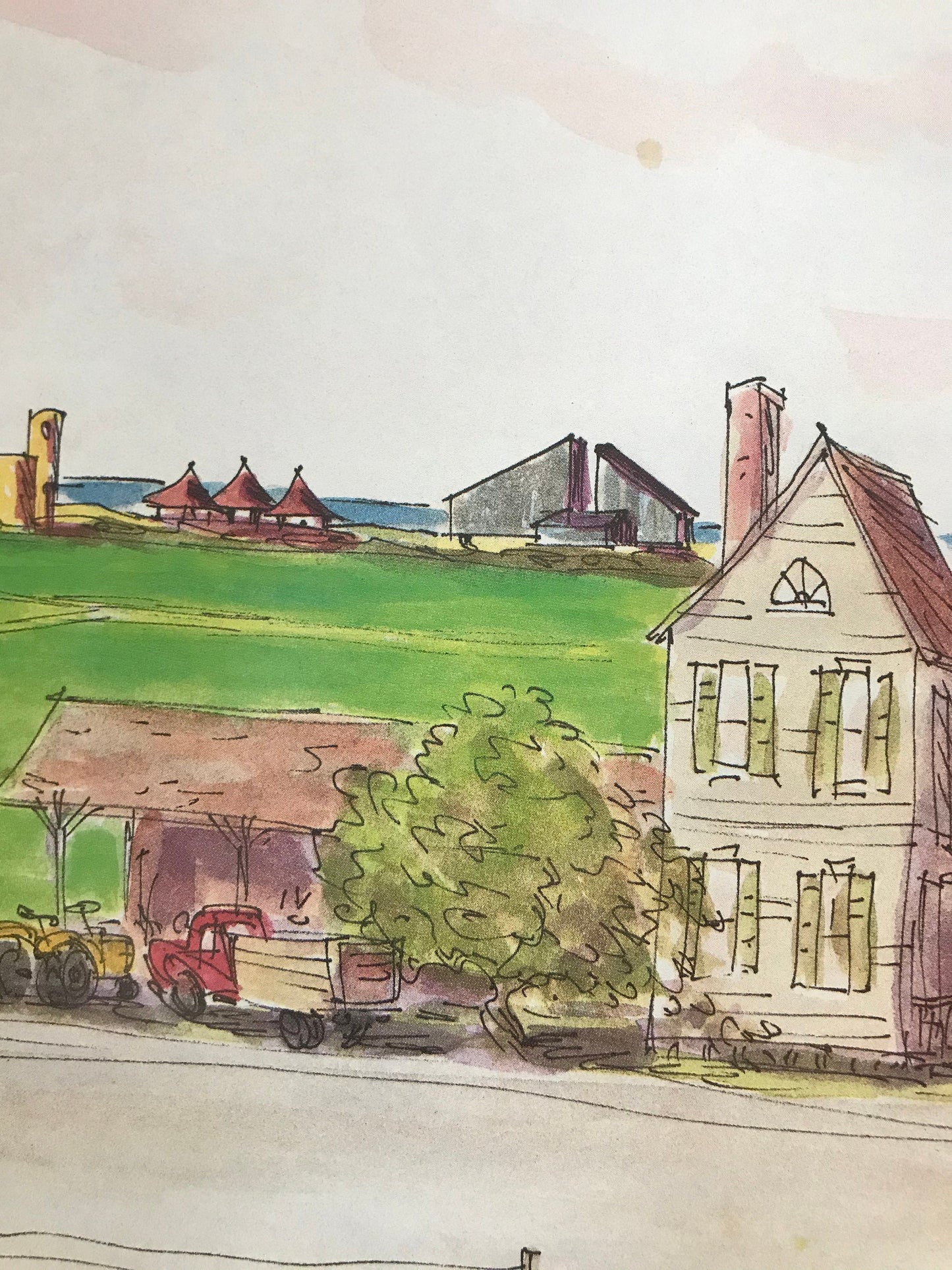 The NEW YORKER cover only - July 20, 1987 - farm, farmland