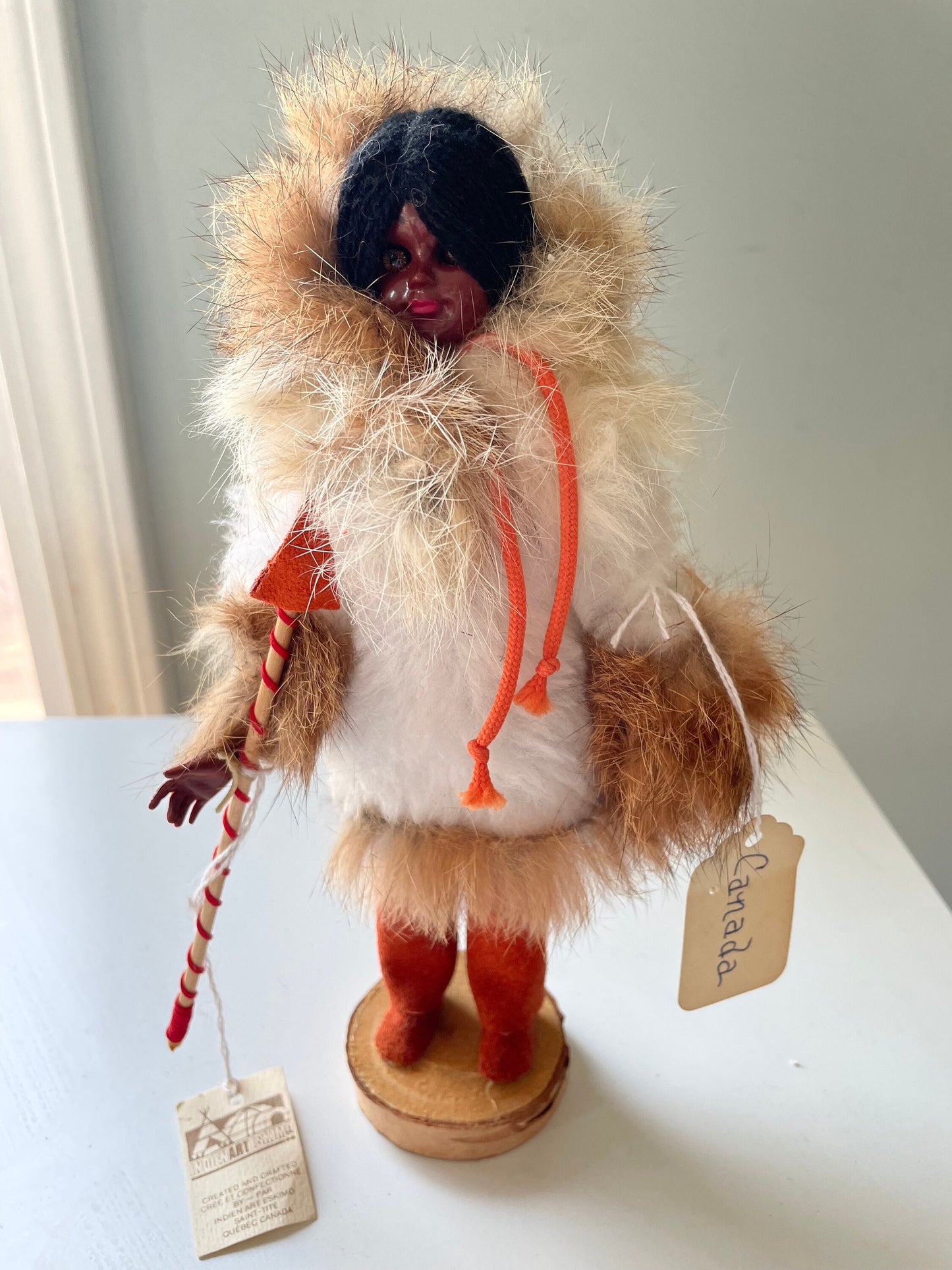 Stunning vintage Indian art Eskimo collectible art Doll - Made in Canada