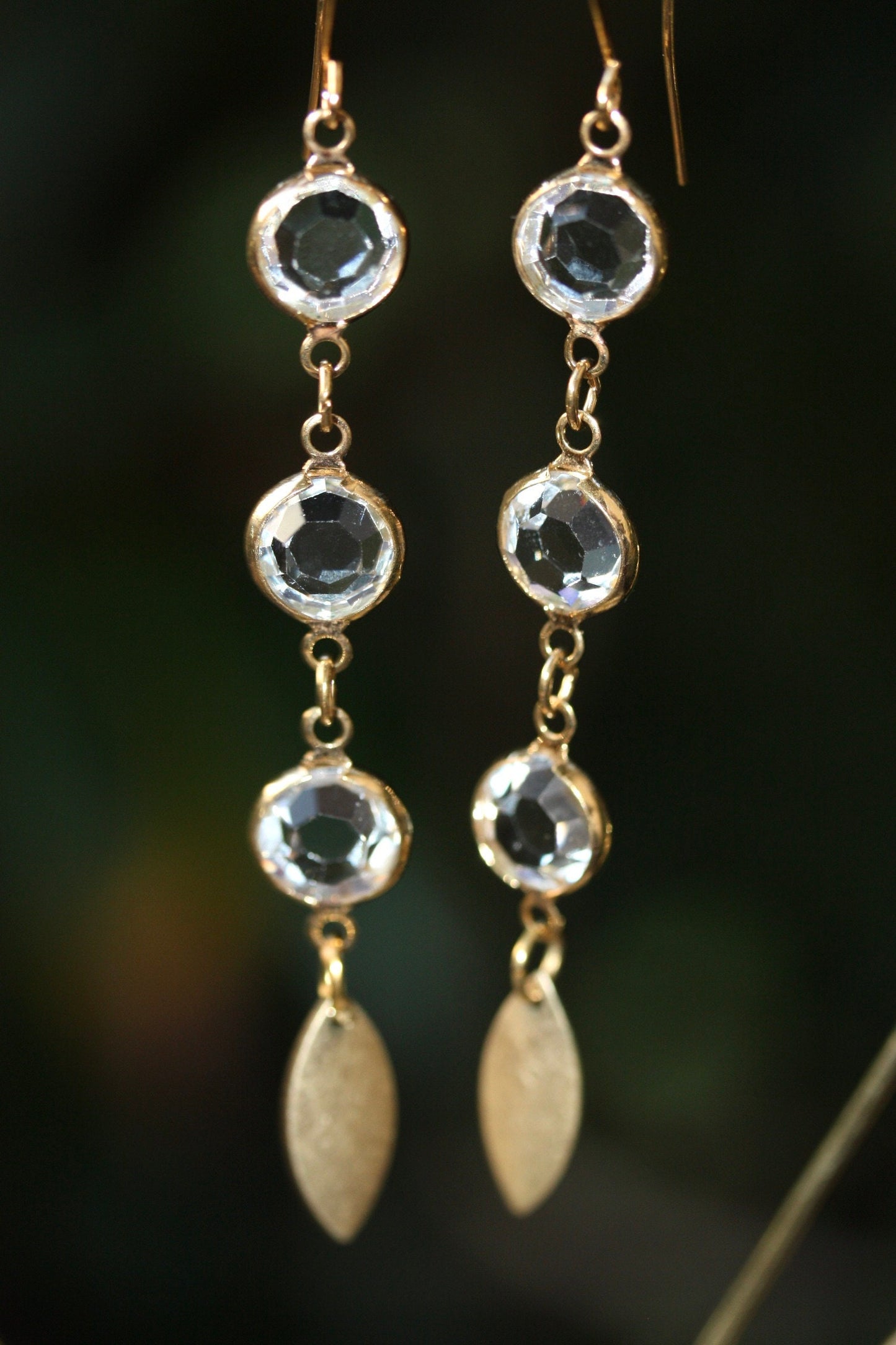 Stunning crystal drop dangle earrings