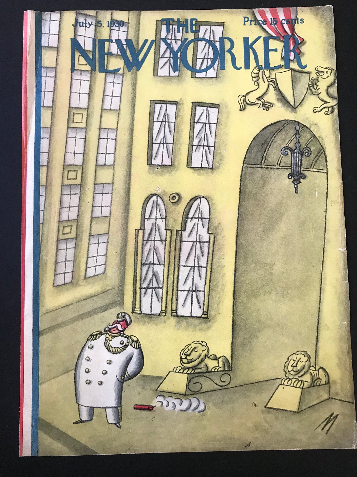 Very RARE - July 5, 1930 - NEW YORKER Magazine original cover