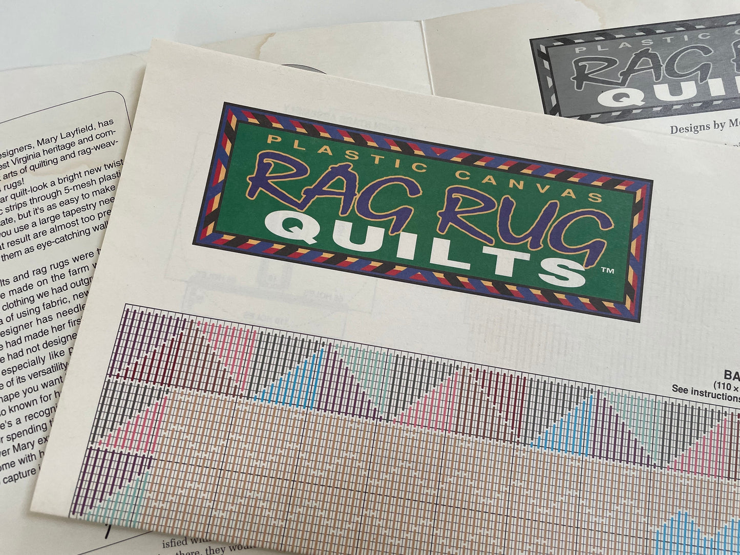 Plastic Canvas Rag Rug Quilt Patterns, Annie's Attic 87077