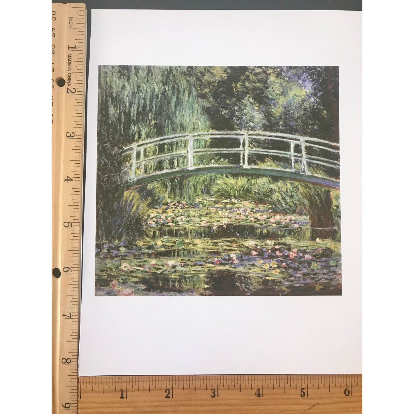 Stunning vintage Monet print  - approx. 8" tall x 6 1/2" wide