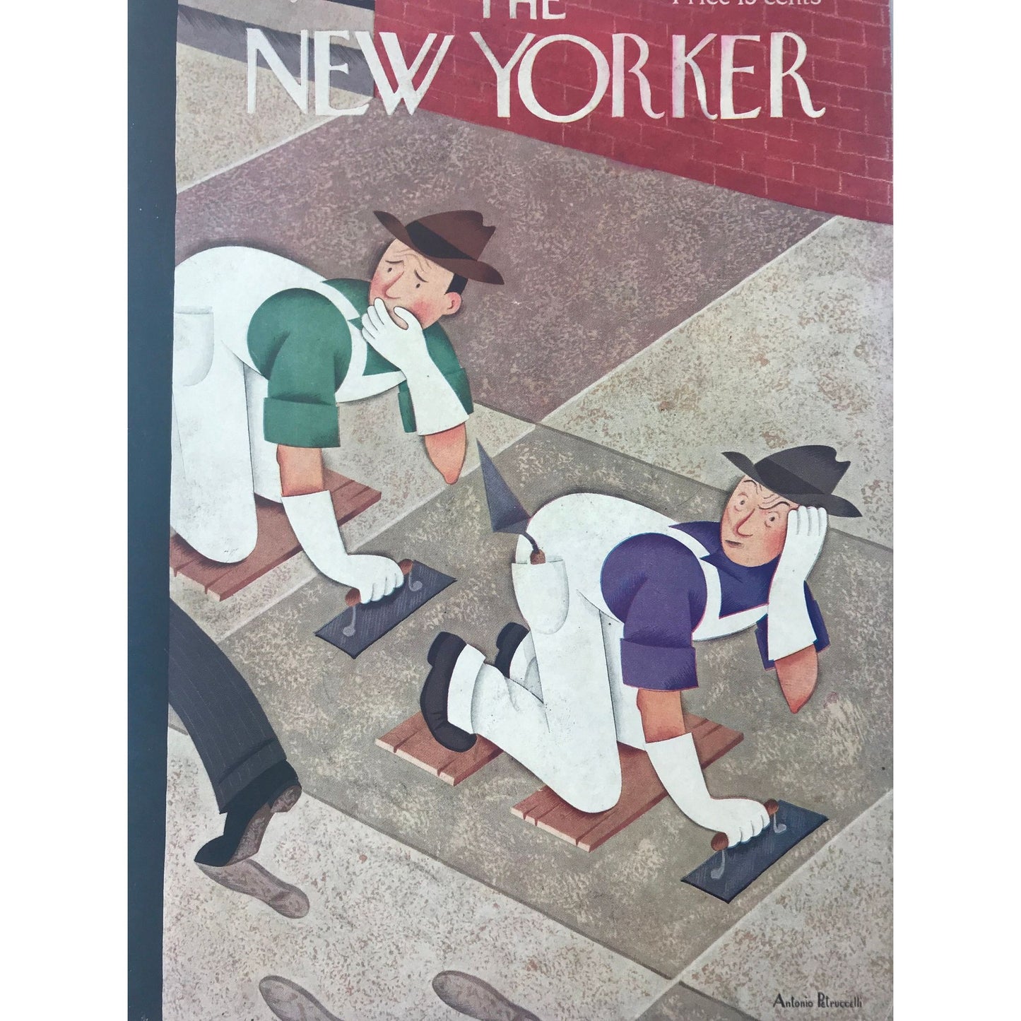 RARE - The NEW YORKER Magazine very rare original cover - July 23 1932 by Antonio Petruccelli