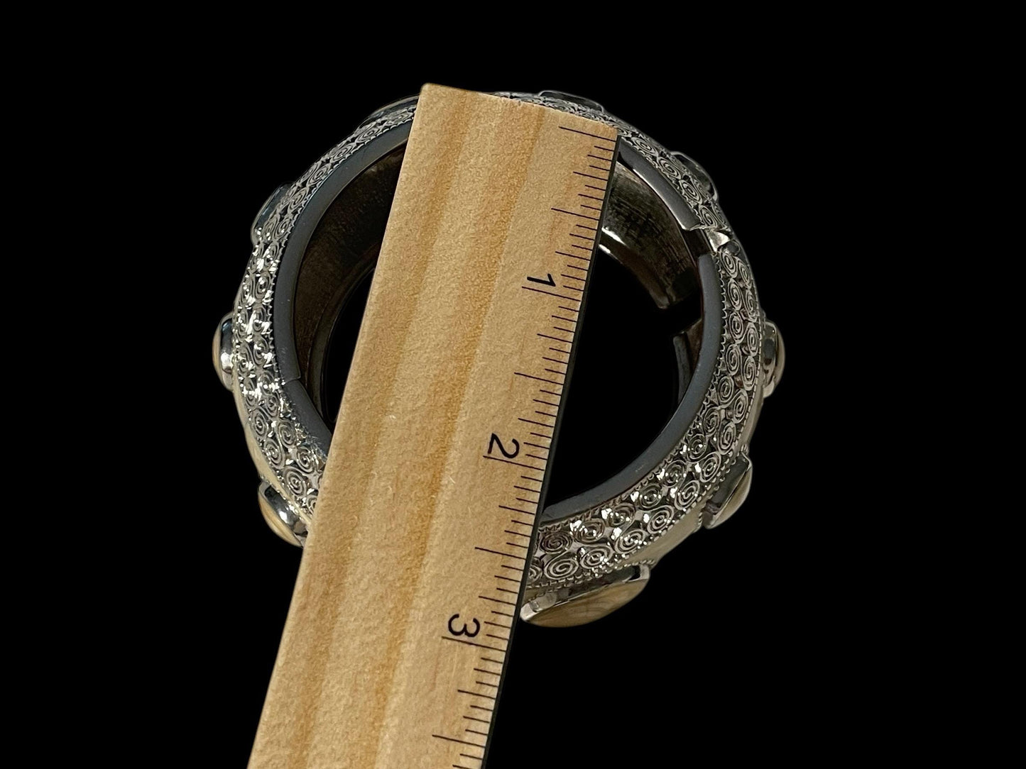 Cream enamel vintage cuff bracelet