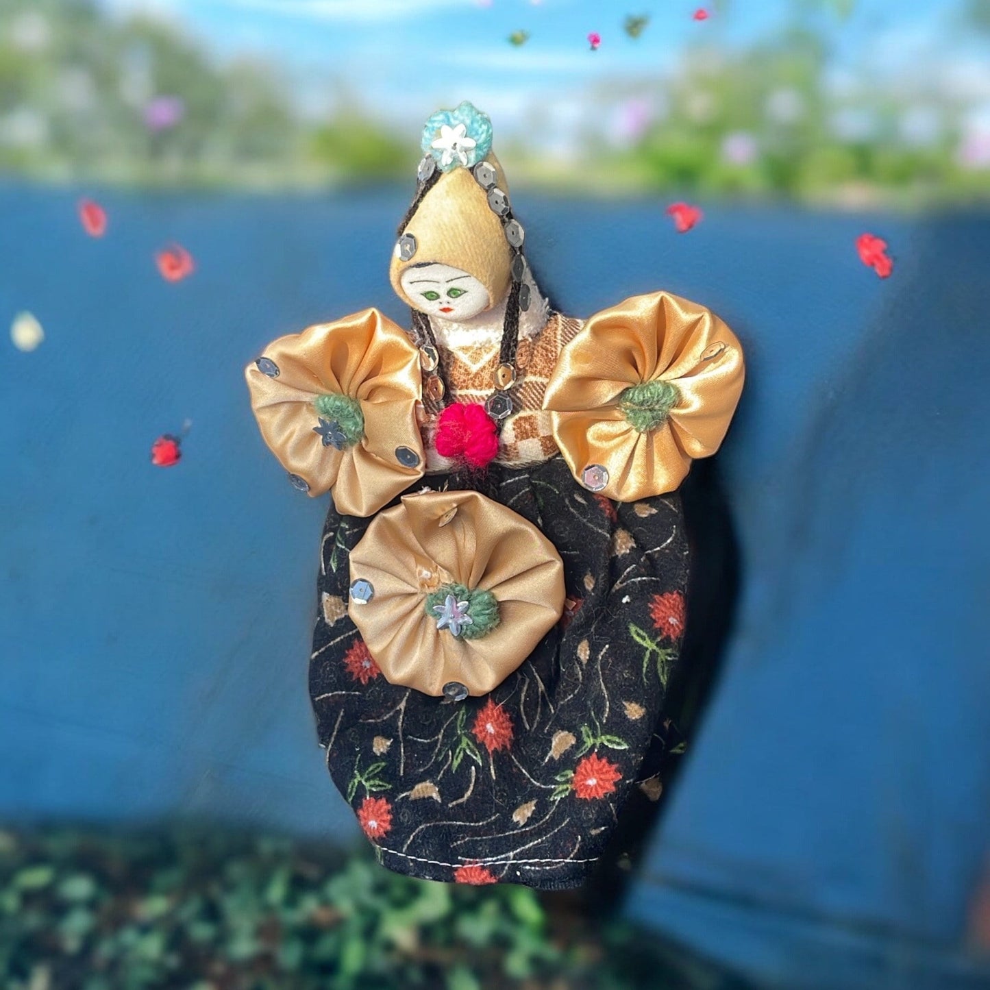 Turkish Soganli handmade folk art doll from Turkey