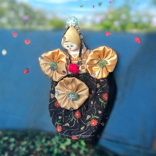Turkish Soganli handmade folk art doll from Turkey