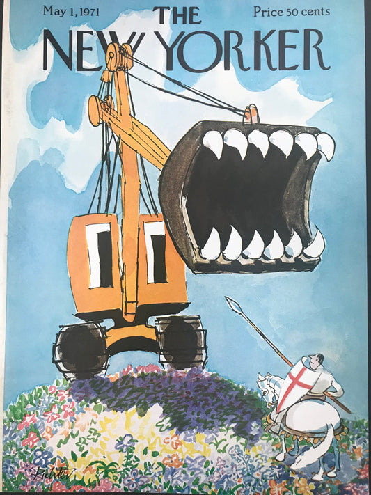 The NEW YORKER Magazine charming original cover - May 1, 1971
