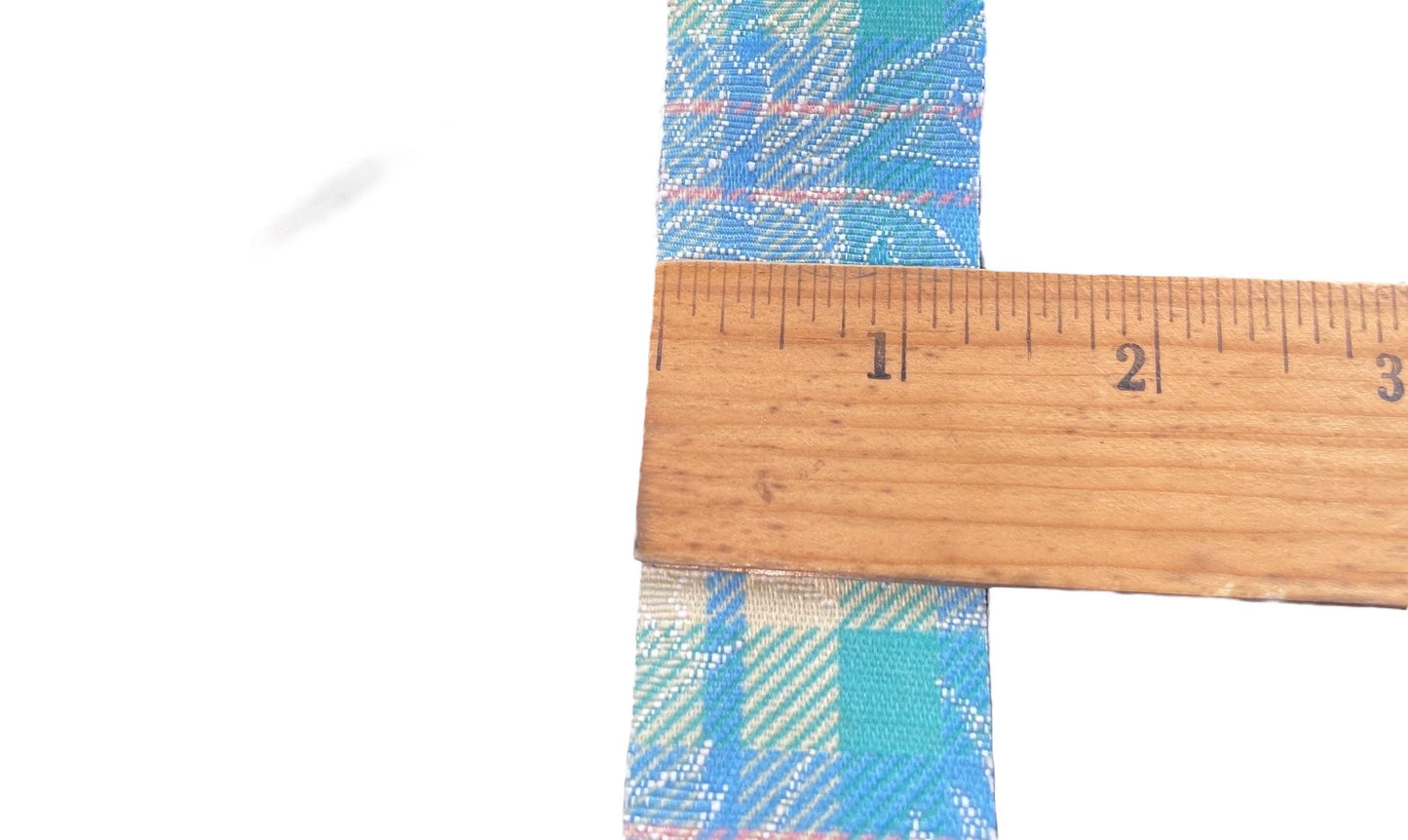 10 yards vintage Designer Dispatch Ribbon Trim Edging ~ Craft Sewing Embellishment - Brocade plaid - 1.25" wide