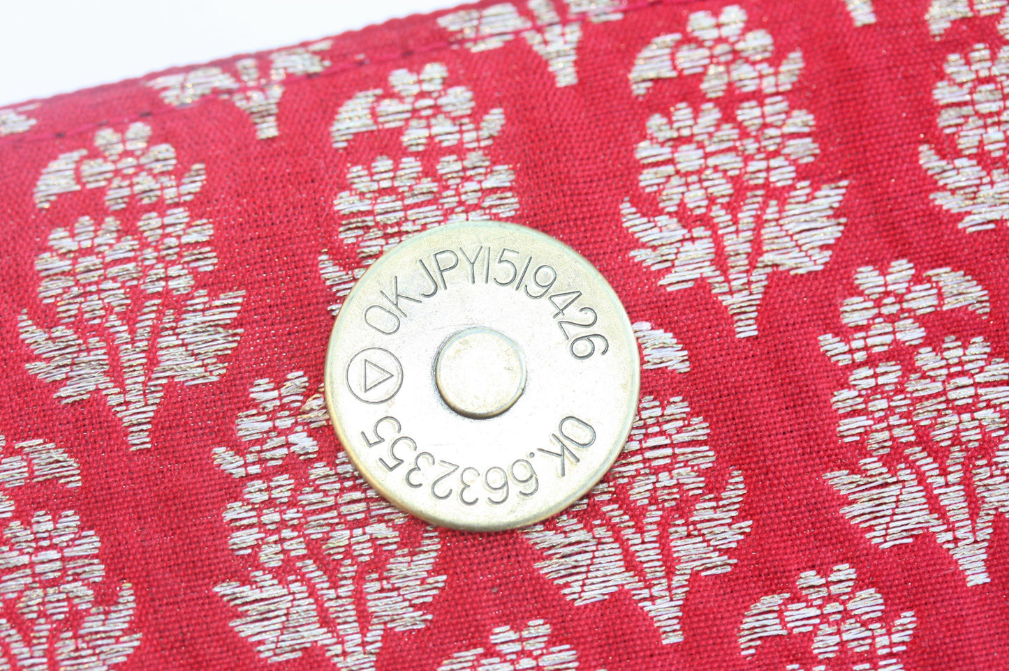 Asian Style Clutch - Vintage Red Gold Evening Purse Handbag for Wedding