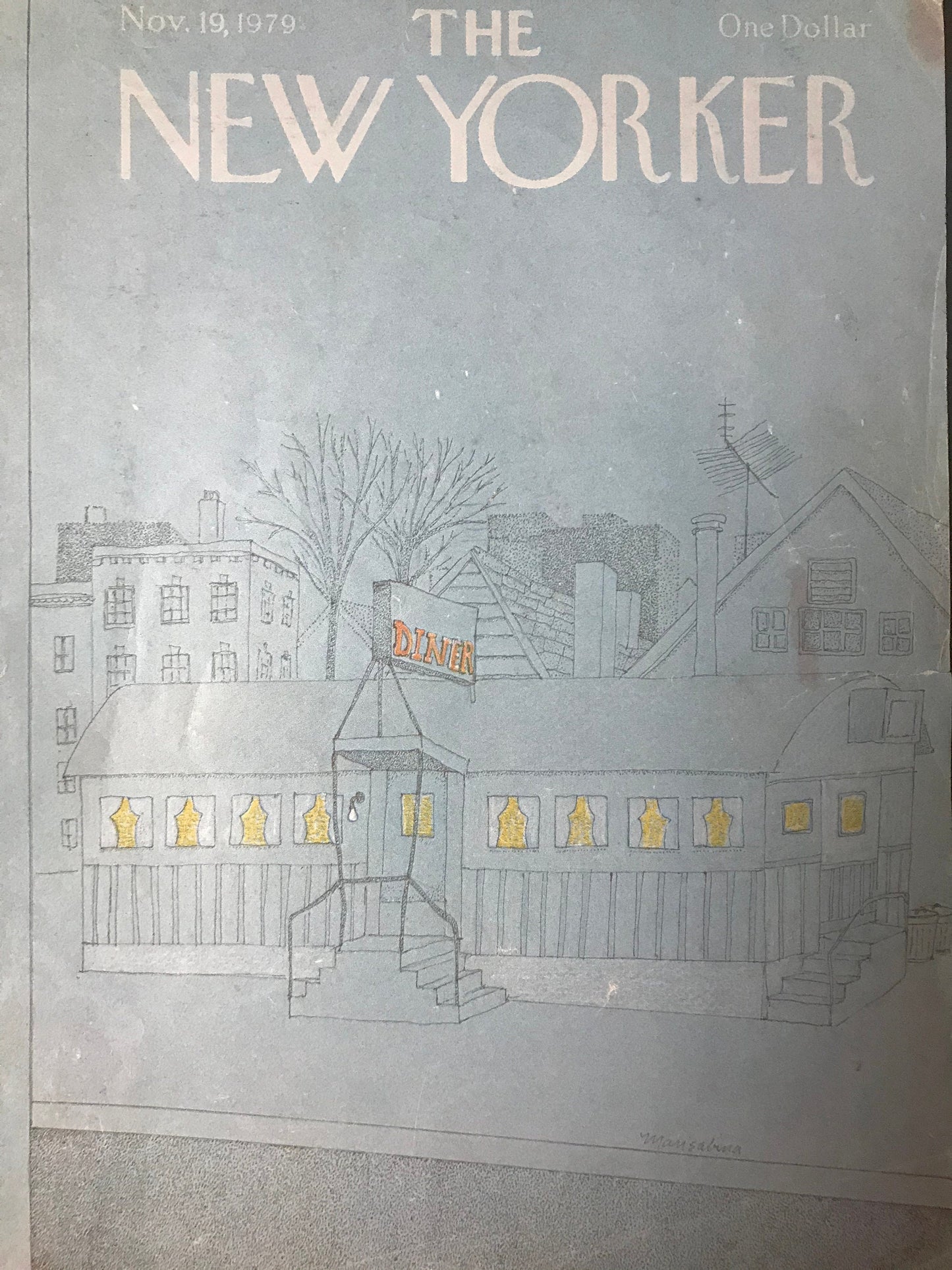 November 19, 1979 - The NEW YORKER - cover only - Diner