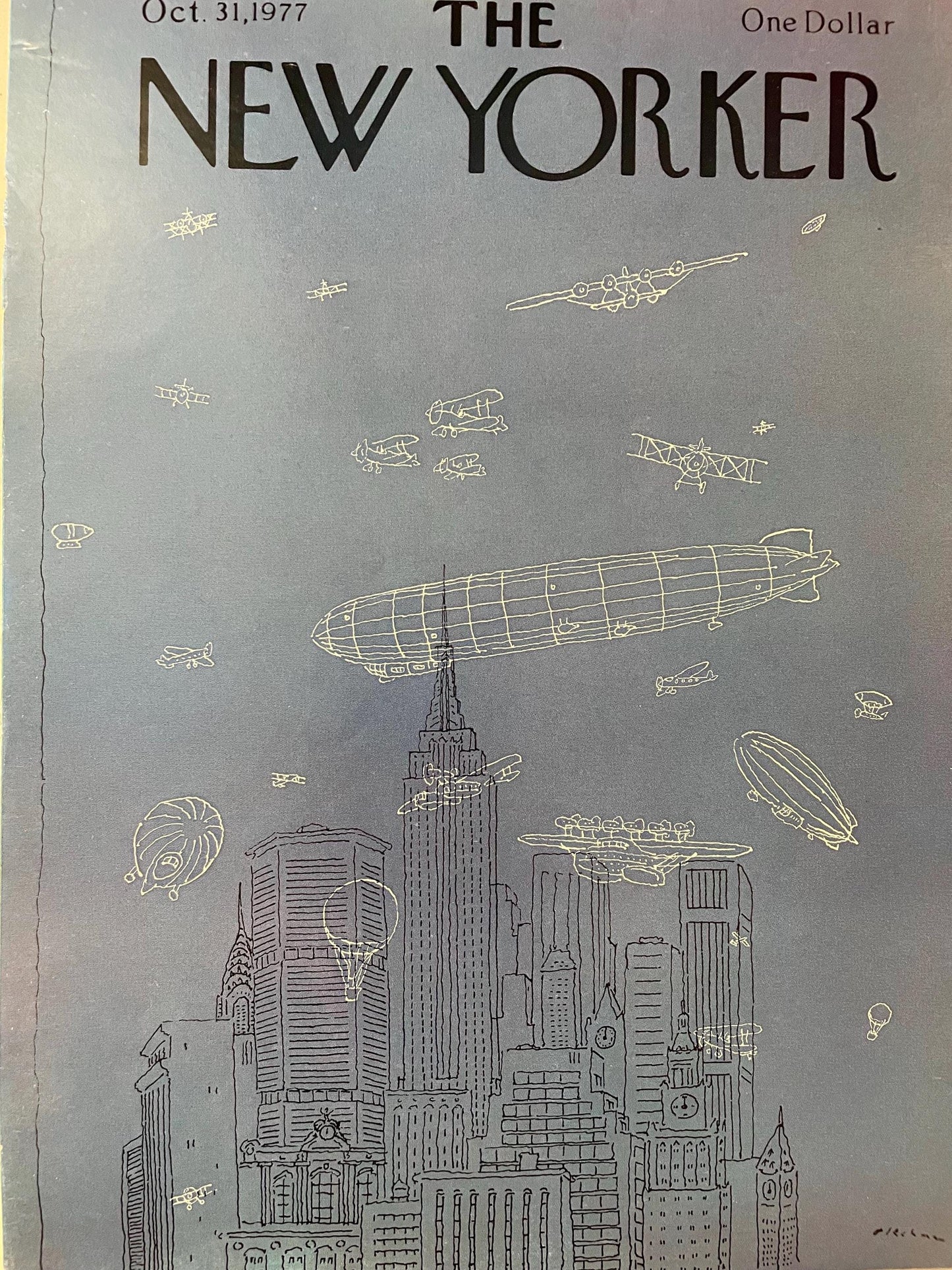 The NEW YORKER Magazine original cover - October 31, 1977