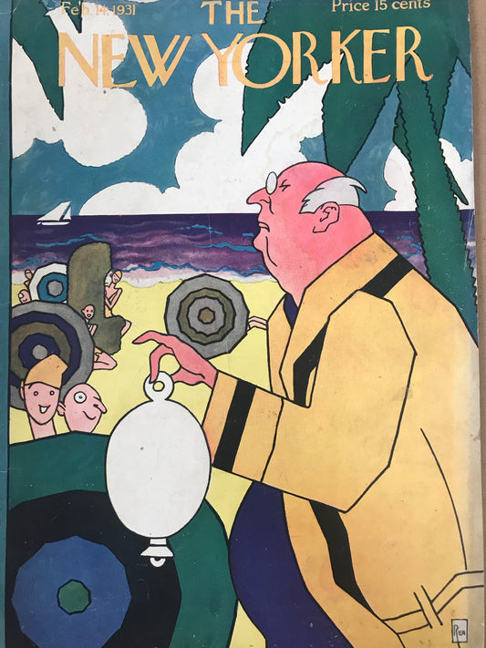 RARE - The NEW YORKER Magazine very rare original cover - February 14, 1931