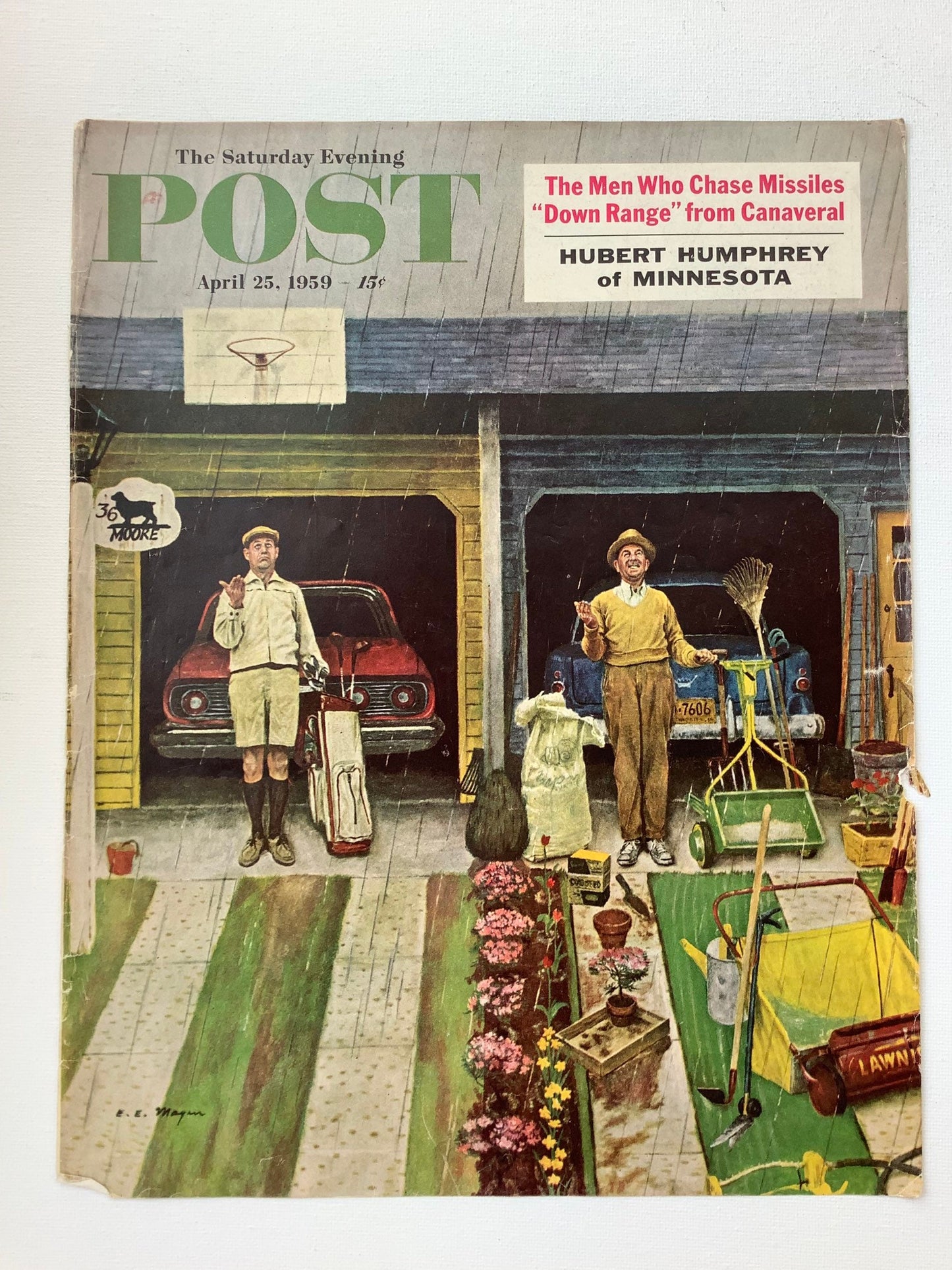 RARE - Saturday Evening Post - Original Cover - April 25, 1959