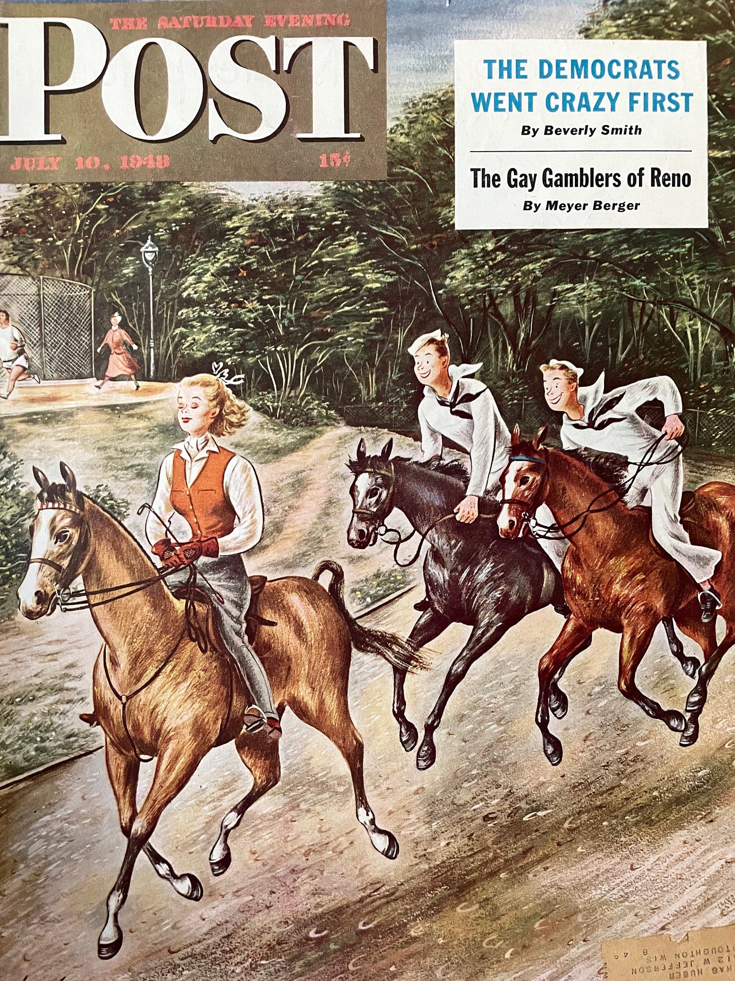 RARE - Saturday Evening Post - Original Cover - July 10, 1948