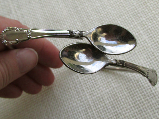 Very unique vintage bracelet made of intertwining little spoons - just a bit of a fixer upper - please read description