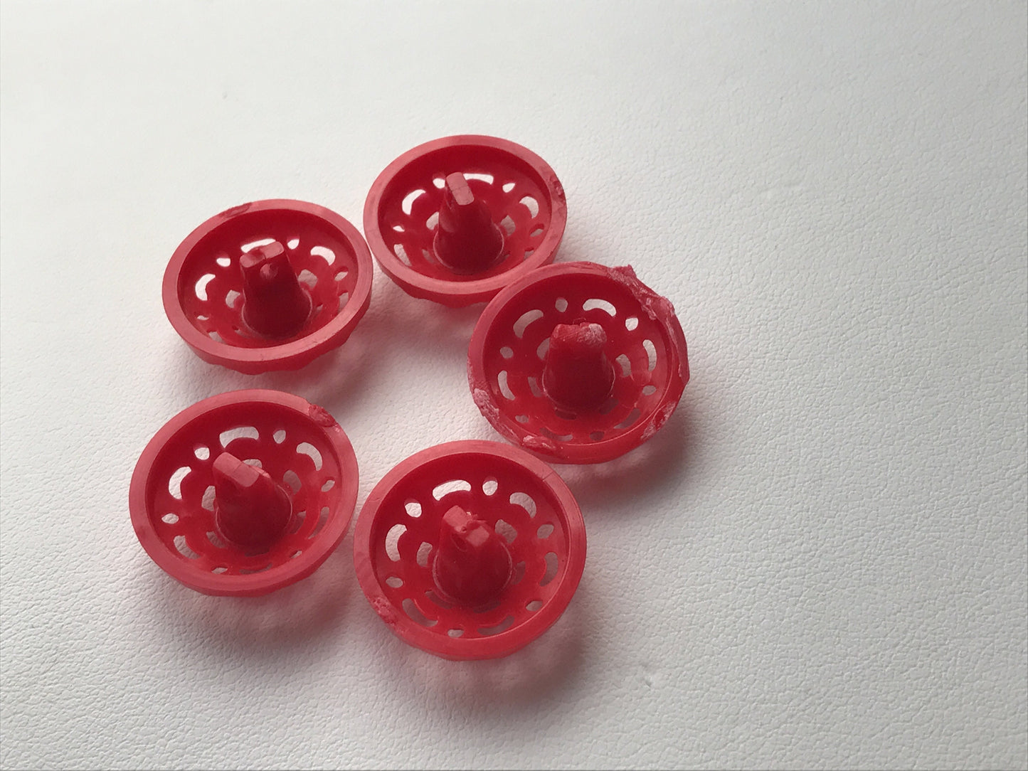 Set of unique domed vintage buttons