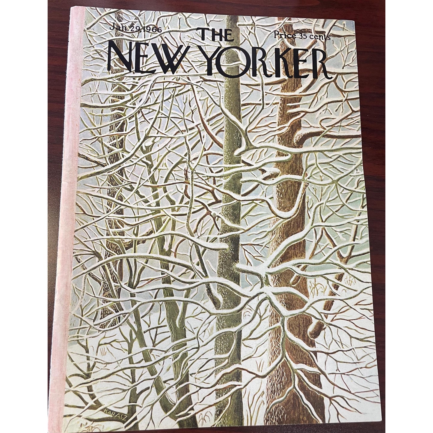 NEW YORKER Magazine cover - January 29, 1966