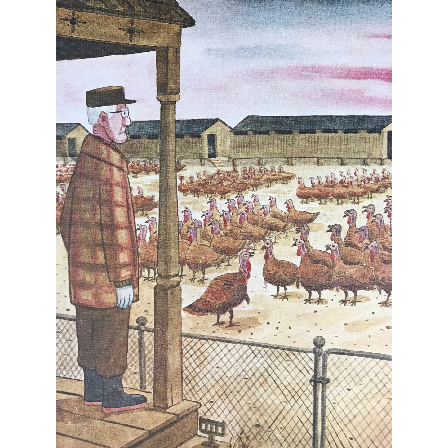 NEW YORKER Magazine cover - November 27, 1978 - turkeys