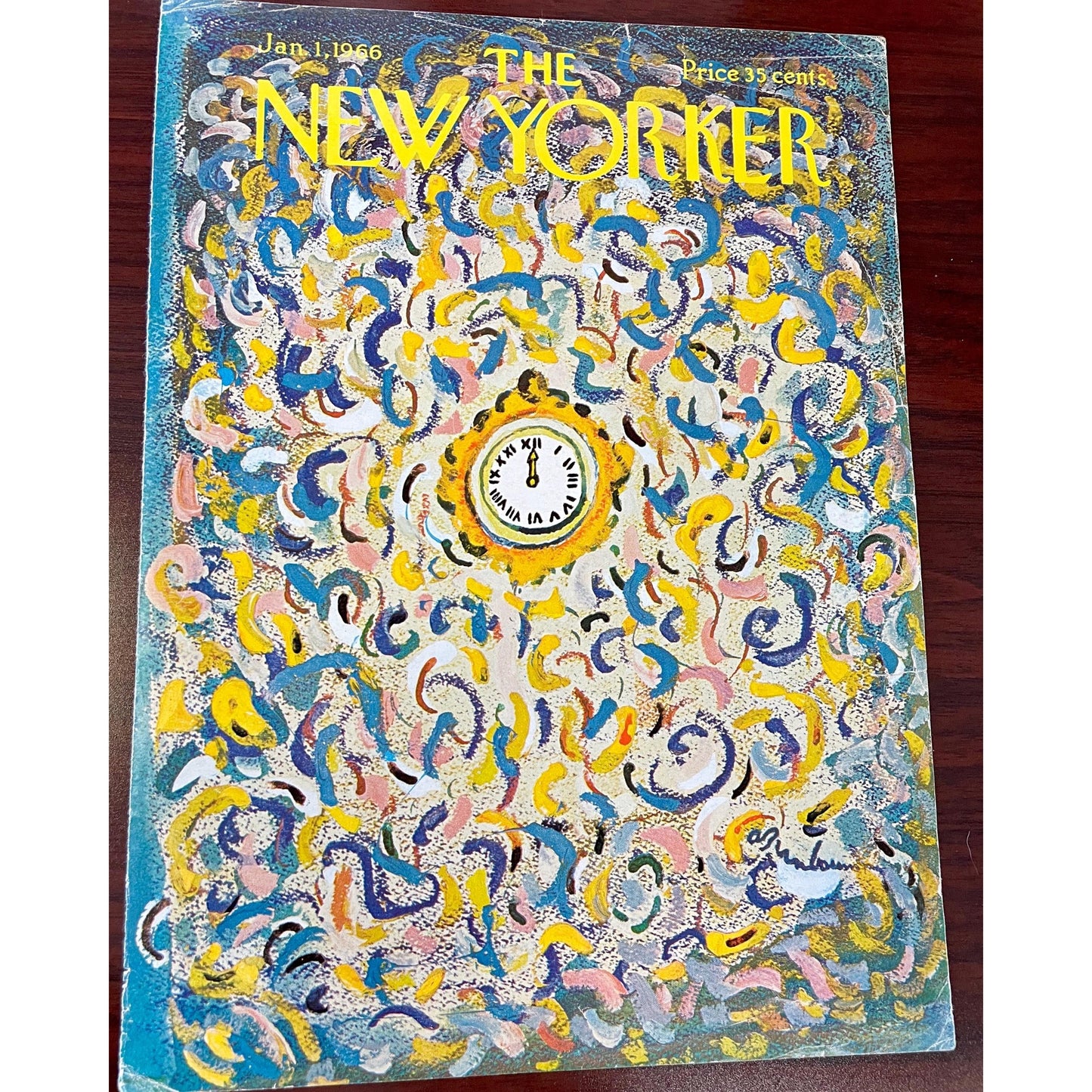 NEW YORKER Magazine cover - January 1, 1966