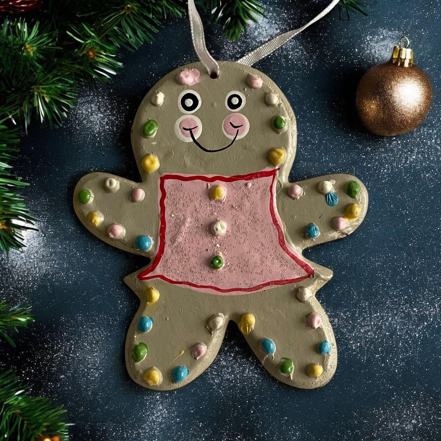 Vintage Christmas Ornament - Gingerbread girl - Perfect for the Holidays on your Christmas Tree