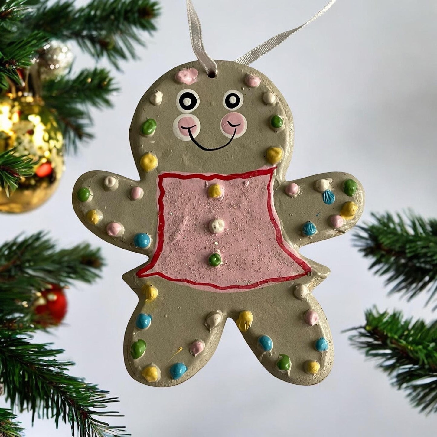 Vintage Christmas Ornament - Gingerbread girl - Perfect for the Holidays on your Christmas Tree