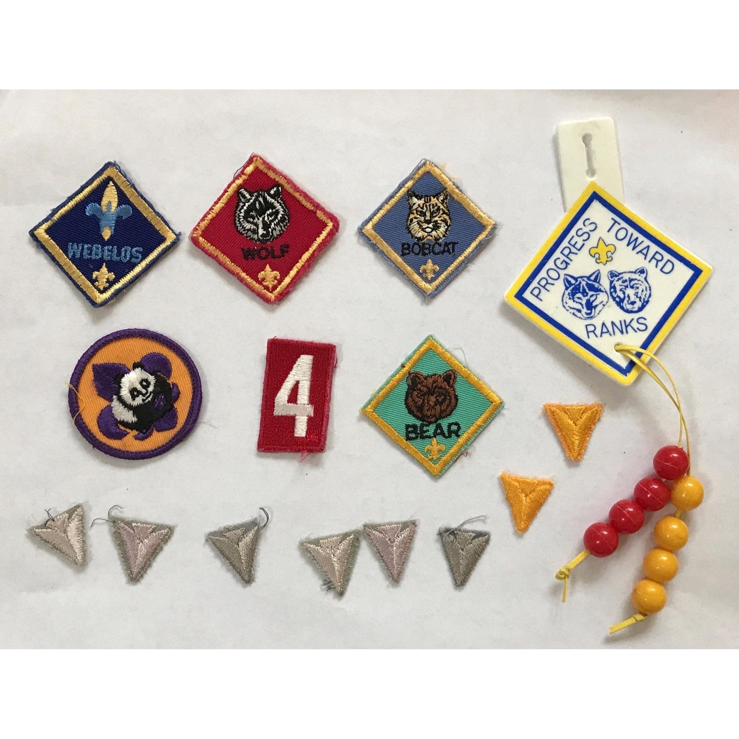 Boy Scouts Of America Webelos Patches Pins & Rank Progression Set