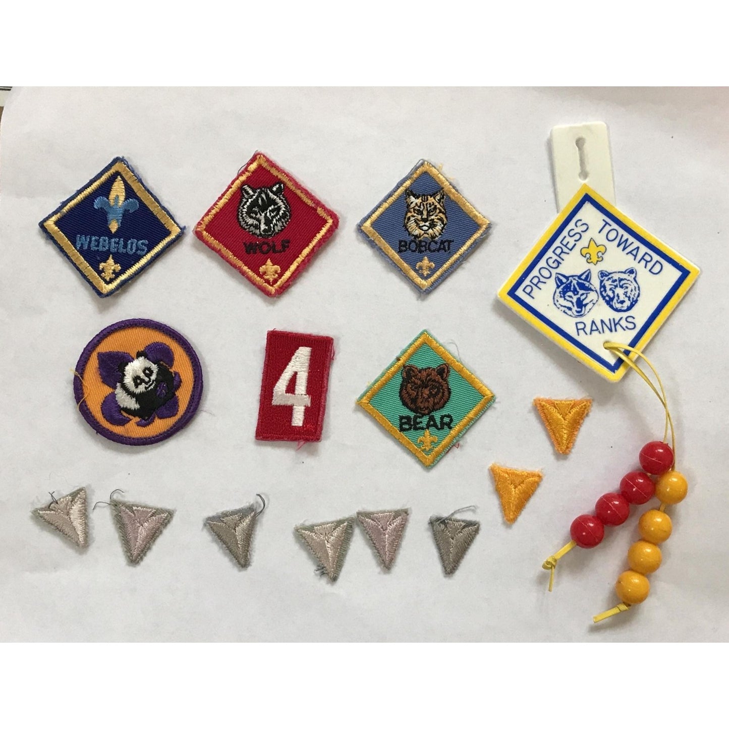 Boy Scouts Of America Webelos Patches Pins & Rank Progression Set